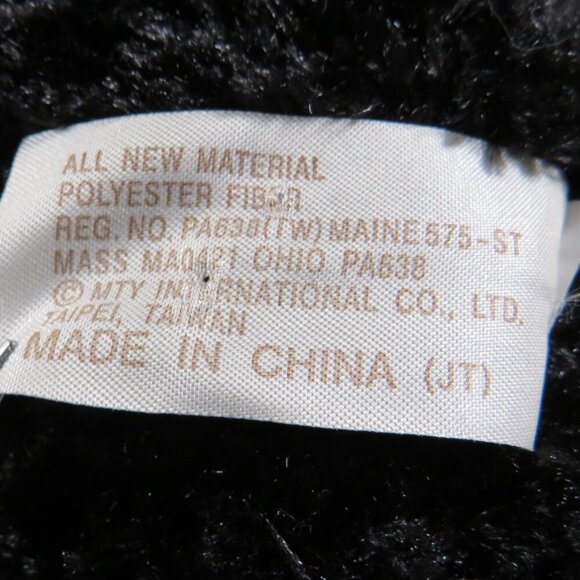 Black & Red Teddy Bear DanDee Collector's Choice with curly fur 10" - Picture 7 of 9